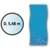 Liner swirl forme ronde d.5.48m pour piscine hors sol Swimline li1848sb