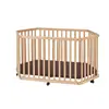 Parc bébé pliant - tiSsi® - Hêtre massif - Beige - 84 x 143 x 75 cm