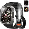 Blackview Montre Connectée Homme Militaire 2.01"  Hybride Lunette Smartwatch  Appels Bluetooth Lampe de poche Boussole 900 mAh