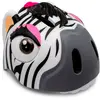 Casque de velo pour enfants   zebre blanc   crazy safety   certifie en1078