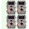 BlazeVideo Pack x4 Caméras Animaux Nocturne Vision 32MP HD1296P,Détect...