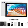 AEEZO Tablette 10 pouces Android 14 avec Octa-Core 10 Go RAM 64 Go ROM...