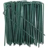 KEEPBUYING 100pcs Piquets de Fixation en Acier Galvanisé, Ancrage au S...