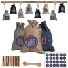 Fiqops Calendrier de l'Avent à remplir Noël Sacs Décor 24 sacs en tiss...
