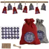 Jiubiaz Calendrier de l'Avent à remplir Sacs de Noël Décor 24 sacs en ...