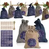 Jiubiaz Calendrier de l'Avent à remplir Sacs de Noël Décor 24 sacs en ...