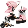 Poussette Magic ZC Poussette 3 en 1 Pousette Pousette trio 3 en 1 Cuir...