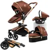 Poussette Magic ZC Poussette 3 en 1 Pousette Pousette trio 3 en 1 Cuir...