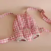 Porte bébé pour poupée Vichy Rose