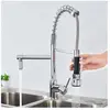 Auralum - Robinet Cuisine Douchette Extractible à Deux Jets Mitigeur d...