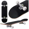 GIANTEX Skateboard Complet Dimension 79x20CM en Érable Noir Charge Dynamique Maxi 40kg