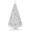 GOPLUS Sapin de Noel Artificiel avec Socle en Fer, Branches Touffues, ...