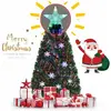 GOPLUS Sapin de Noël Artificiel 180CM Fibre Optique avec Socle,220 Bra...