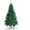 GOPLUS Sapin de noël artificiel feuilles vert 122 x 122 x 210cm