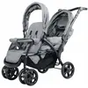 Giantex Poussette Double Tandem Pliable 0 Mois à 36 Mois, Guidon Régla...