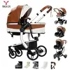 Poussettes PU Leather 3 en 1 - Magic ZC - Poussette cosy voyage, Pouss...