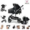 MagicZC Poussette 3 en 1,pour nouveau né,pliable,Avec nacelle,cosy béb...
