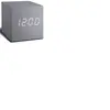 Horloge Gingko Cube click Aluminium