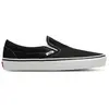 Vans Classic Slip-On Canvas, Mixte Adulte Noir (Black Shoe White Sole) 40