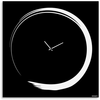 dESIGNoBJECT horloge murale S-ENSO CLOCK (Noir grand - Tôle coupée au ...