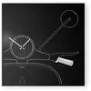 dESIGNoBJECT horloge murale SCOOTER (Noir - Tôle coupée au laser)