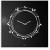 dESIGNoBJECT horloge murale NEST (Noir / Blanc - Tôle coupée au laser)