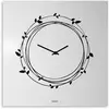 dESIGNoBJECT horloge murale NEST (Blanc / Noir - Tôle coupée au laser)