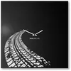 dESIGNoBJECT horloge murale RIDE AND LIVE (Noir / Blanc - Tôle coupée ...