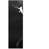 dESIGNoBJECT horloge murale CAT CLOCK (Noir - Tôle coupée au laser)