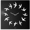 dESIGNoBJECT horloge murale BIRDS (Noir - Tôle coupée au laser)