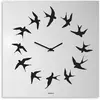 dESIGNoBJECT horloge murale BIRDS (Blanc - Tôle coupée au laser)