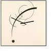 dESIGNoBJECT horloge murale KANDINSKY CLOCK (Beige / Noir - Tôle coupé...