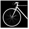 dESIGNoBJECT horloge murale BIKE CLOCK (Noir - Tôle coupée au laser)