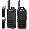 Retevis RB639P Talkie-walkie sans Fil, PMR446 Radio Bidirectionnelle avec Casque sans Fil, Type-C, VOX, Le Voyage en Voiture (2Pcs)
