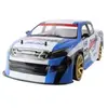 01:10 70 kmh 2.4G RC voiture 4 roues motrices Double batterie haute puissance LED phares de course de camions