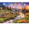 Master Pieces Puzzle 1000 pièces : Galerie d'art - Feux d'artifice sur la montagne