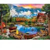 Master Pieces Puzzle 1000 pièces : Time Away - Canoë au coucher du soleil