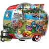 Master Pieces Puzzle 1000 pièces : Contours - Puzzle en forme de Happy Campers