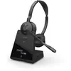 Micro-casque Jabra Engage 75 - Sur-oreille - Sans fil - NFC - Noir