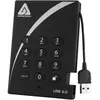 Apricorn Aegis Padlock disque dur externe 2 To Noir A25-3PL256-2000