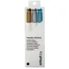Cricut Joy Bleu Marqueurs métalliques 1.0, Or/Argent, Plastique, Set de 3 Pièces