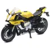 Miniature Yamaha R1 2016 1:12 NewRay jaune
