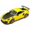 Bburago Maisto-1/24 Porsche 911 GT2 RS Voiture, M31523, Jaune et Noir
