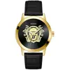 Guess Montre pour homme Monarch GW0566G1 avec bracelet en cuir noir