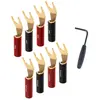 Fiches bananes Audioquest Fourche SureGrip 100 Gold (lot de 8)
