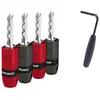 Pack 4 fiches banane Audioquest SureGrip 300 Argent