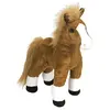 Wild Republic cheval en peluche junior 30 cm en peluche marron/blanc