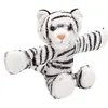 Wild Republic peluche tigre blanc 20 cm peluche blanc/noir