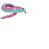 Wild Republic serpent en peluche junior 137 cm en peluche rose/vert