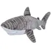 Wild Republic peluche requin tigre junior 38 cm en peluche gris/blanc